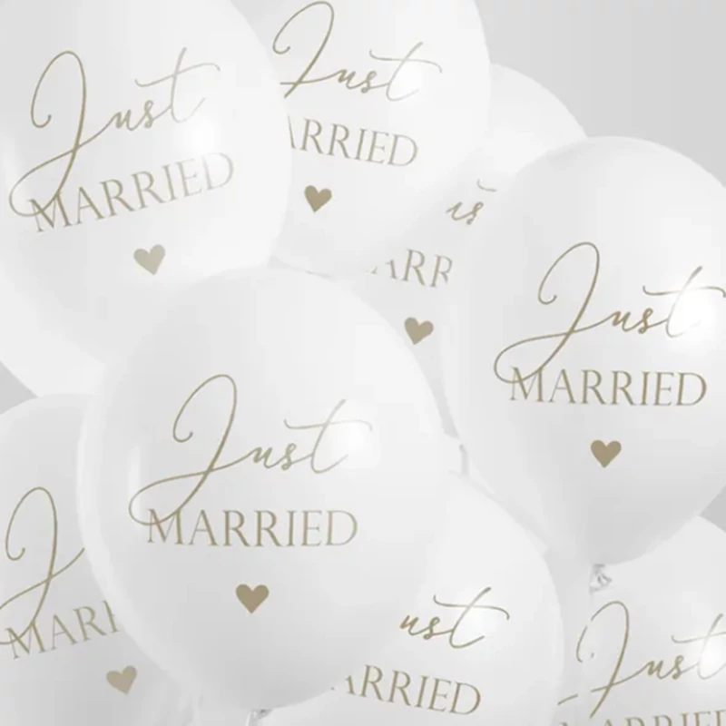 Just married lufi esküvőre (30cm) 6db-os