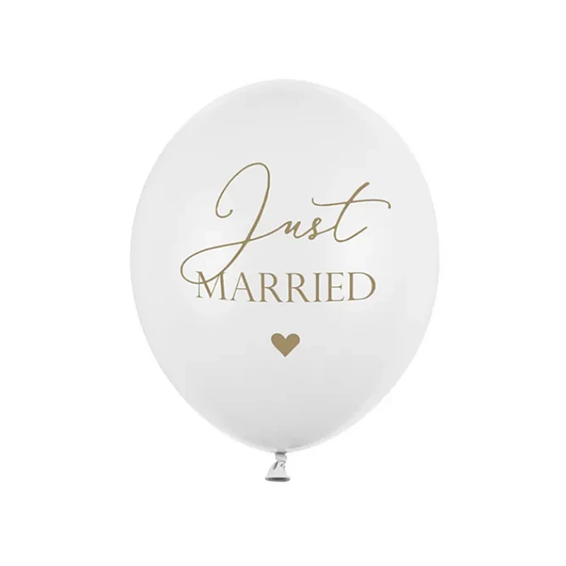 Just married latex lufi esküvőre (30cm) 6db-os
