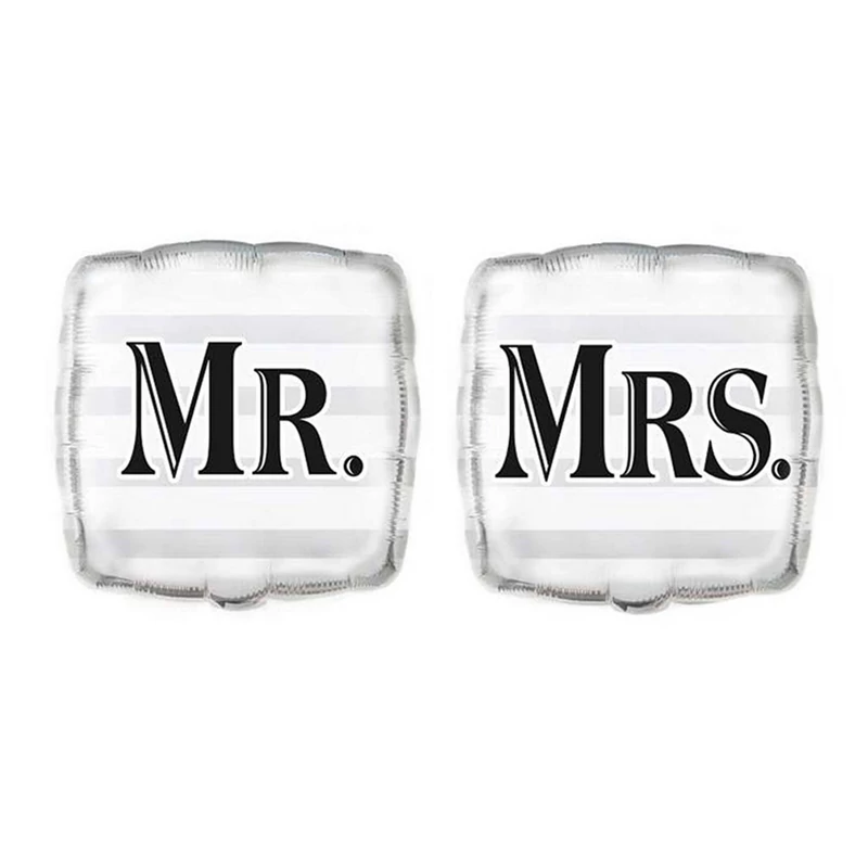 Mr és Mrs fólia lufi párban (44,4cm)