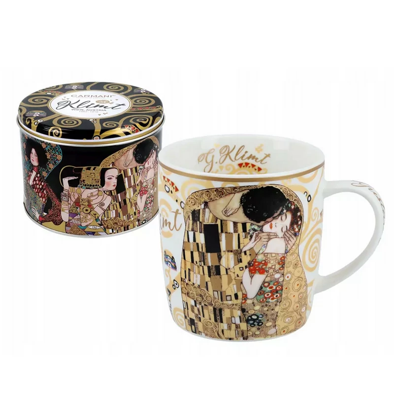 Klimt: The Kiss - Porcelán bögre fémdobozban (4,5dl)