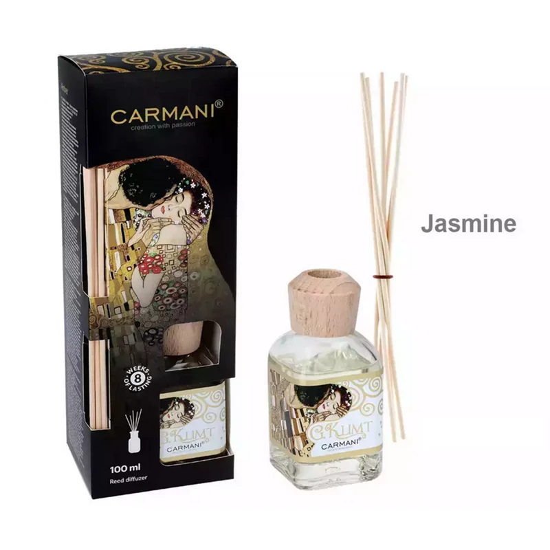 Szobaillatosító rattan pálcikával - Klimt: The Kiss (Jázmin) 100ml