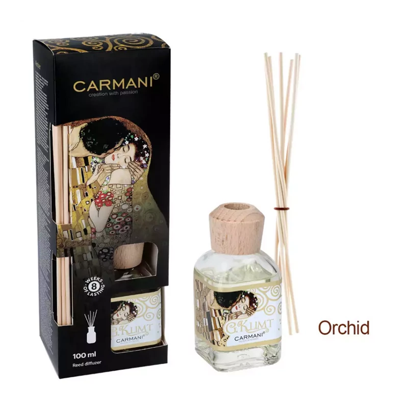 Szobaillatosító rattan pálcikával - Klimt: The Kiss (Orchidea) 100ml