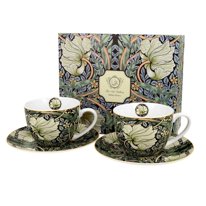 William Morris: Pimpernel - Kétszemélyes porcelán csésze tányérral (Duo Gift) 280ml