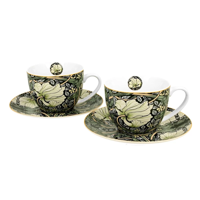 William Morris: Pimpernel - Kétszemélyes porcelán csésze tányérral (Duo Gift) 280ml 