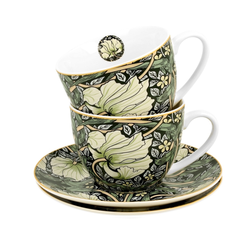 William Morris: Pimpernel - Kétszemélyes porcelán csésze tányérral (Duo Gift) 280ml 
