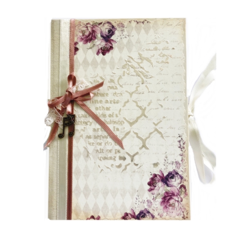 Vintege napló, receptfüzet - Boglárka (Hand Made)