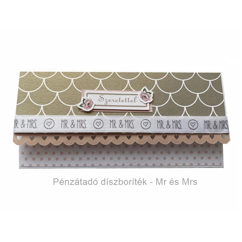 Pénzátadó boríték - Mr & Mrs (Hand Made)
