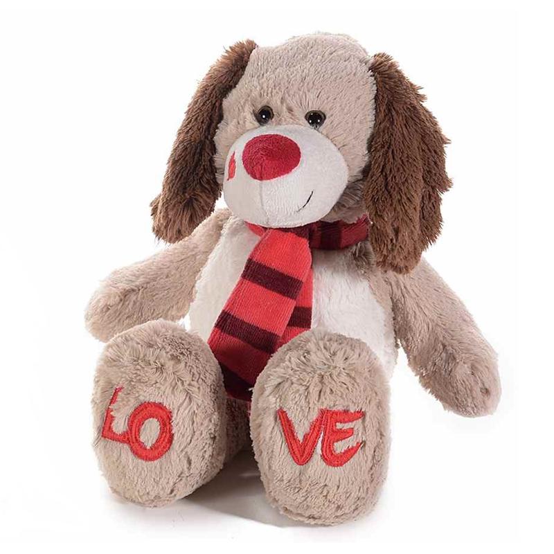 Szerelmes plüss kutyus Valentin napra (33cm)