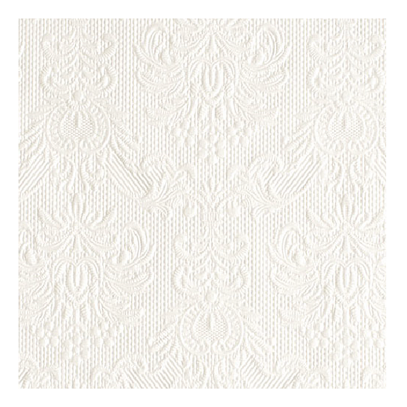 Esküvői desszert szalvéta fehér színű (25x25cm) Ambiente