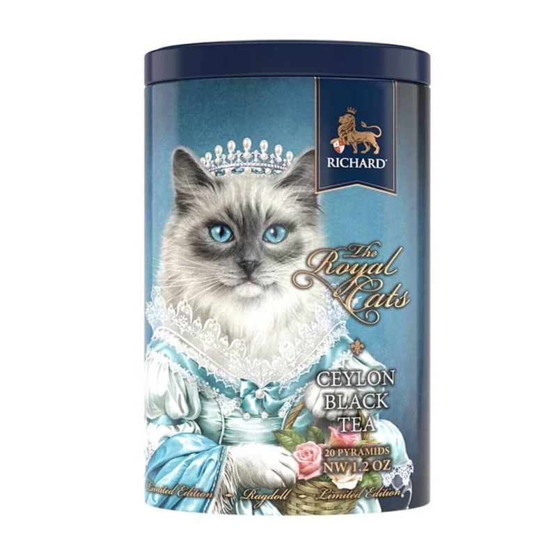 Richar Royal fémdobozos fekete tea - Royal Cats (34gr)