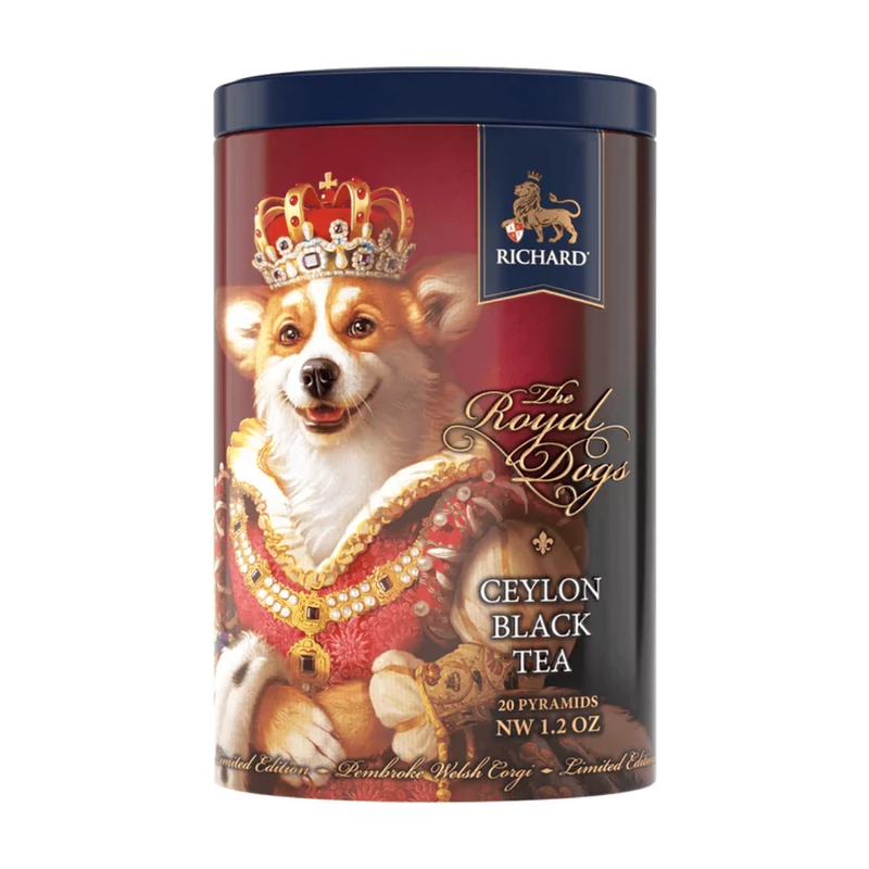 Richard Royal fémdobozos fekete tea - Royal Dogs (34gr)