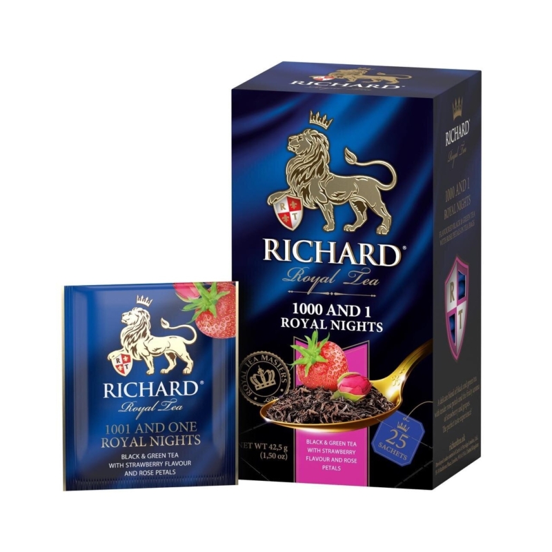 Richard Royal 1000 and 1 Night ízesített fekete és zöld tea (25x2gr) 