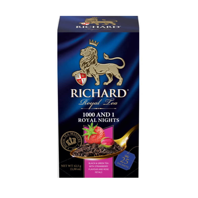 Richard Royal 1000 and 1 Night ízesített fekete és zöld tea (25x2gr)